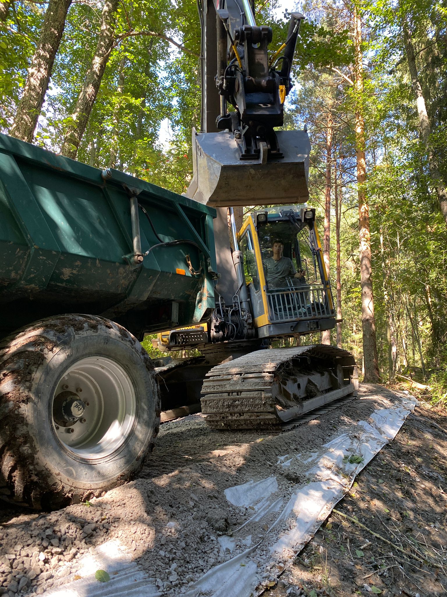 Ruoppaus Salo – työ käynnissä